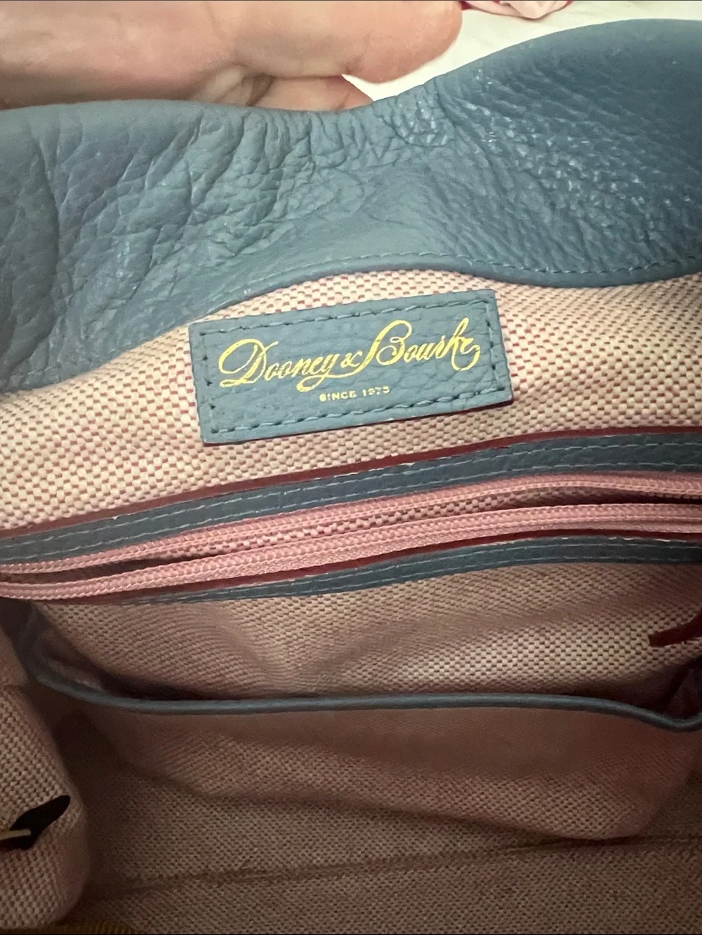 Dooney & Burke Belvedere Logo Lock Shoulder Bag with Kisslock Wallet